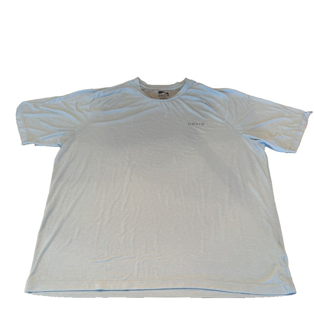 Orvis Men's Size XXL Blue Lightweight Short Sleeve T Shirt
